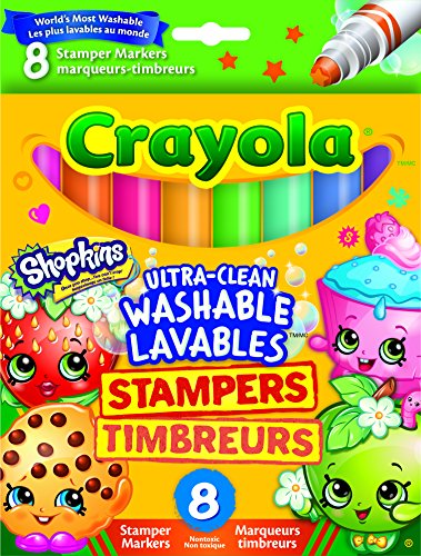 Crayola Shopkins Stamper Washable Markers (8 Count)