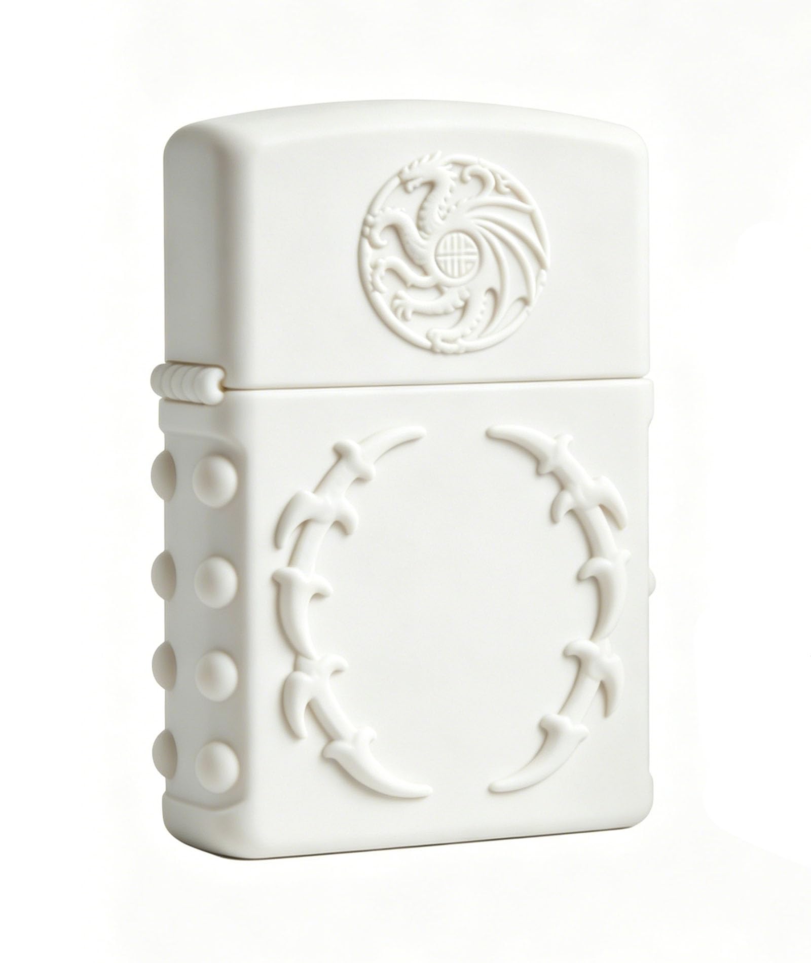 Vintage 3D Carved Dragon Kerosene Lighter Windproof Flip Top Wheel Grinding Open Flame Fire Lighter for Outdoor Camping