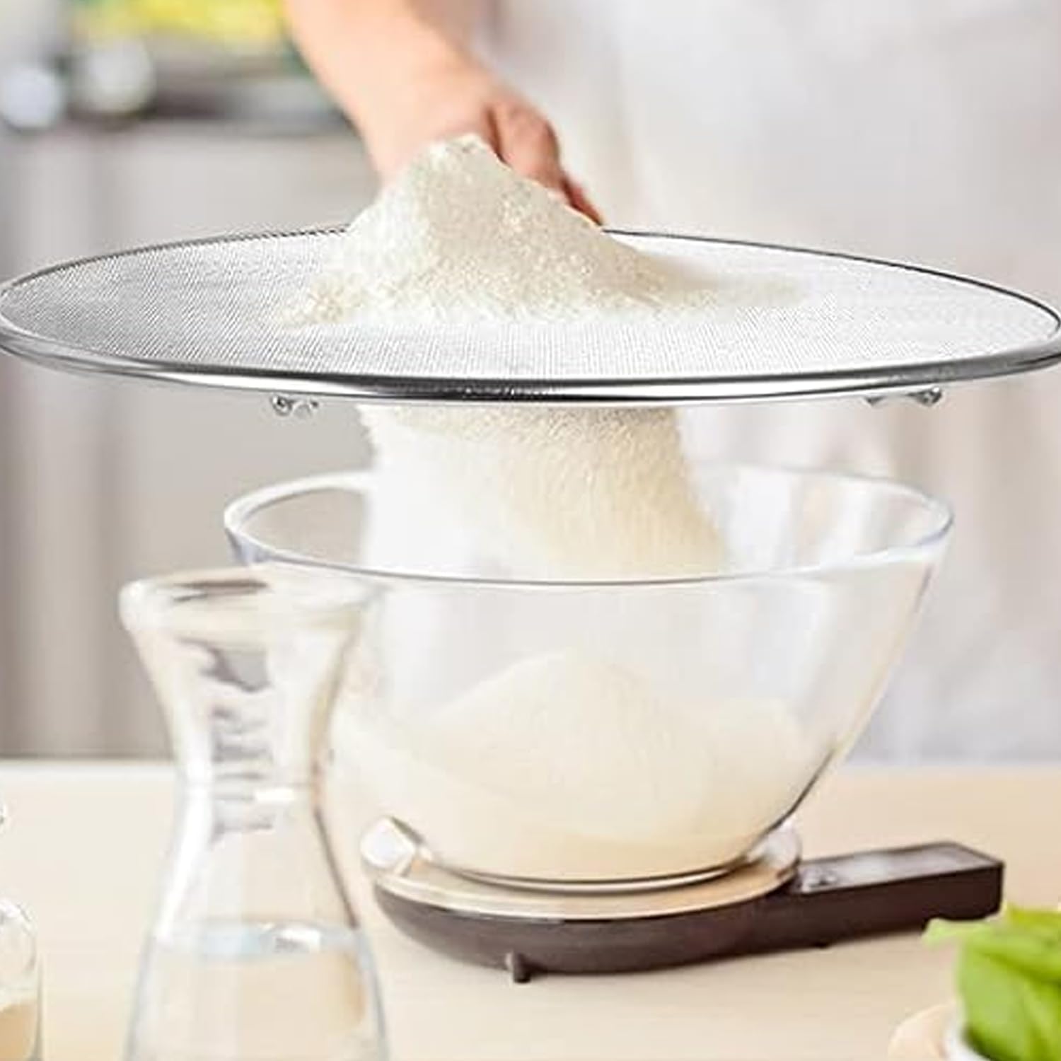 Pfannen Spritzschutz Pfanne Spritzschutz für Pfannen Pfannenspritzschutz Universal Edelstahl Fettspritzern Frying Pan Splatter Guard Haut vor Ölspritzern Schützen zum Kochen Braten 29CM