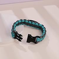 Vista 50 de Pulsera de alerta médica Paracord para hombres y mujeres Pulsera de identificación médica de acero inoxidable con hebillas de liberación lateral
