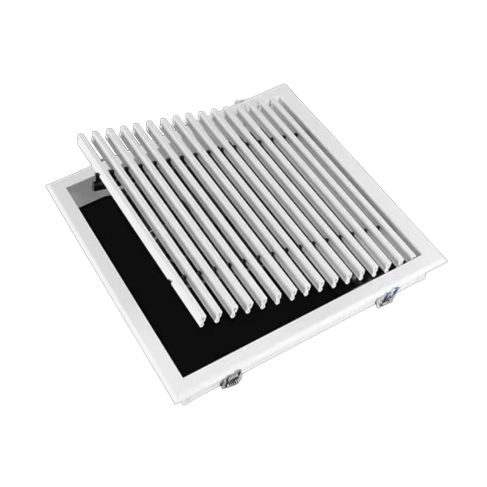 Panel De Acceso Plomería Con Apertura/cierre, Rejilla Del Filtro Aire | Con ángulo de rejilla ajustable de pantalla, parrilla de cubierta de ventilación HVAC for techo(300x300mm)