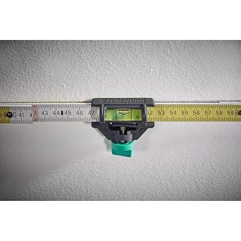 wolfcraft Level for Folding Rules - Spirit Level for Pictures and Shelves | Compatible with all folding rules, this robust plastic tool helps align workpieces and home decor accurately. 5222000