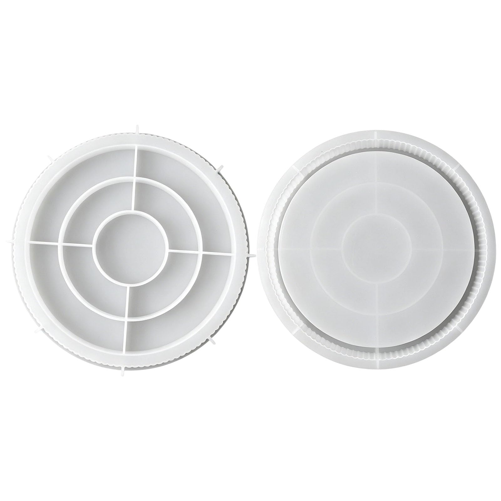 Mekalero Home Craft Tray Mold in Silicone, Round Pliable Form for Resin Casting, Trinket Tray, and Decor Projects Round Silicone Mold Resin Trinket Craft Casting Decor Pliable Form