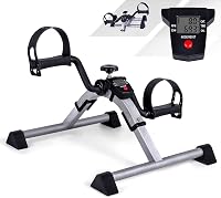VAZILLIO Mini Bike Pedál Trainer LCD Kijelzővel Állítható Ellenállás Otthoni Edzéshez 1