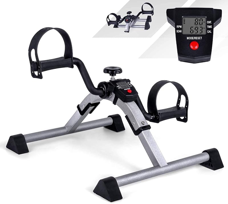 VAZILLIO Mini Bike Pedál Trainer LCD Kijelzővel Állítható Ellenállás Otthoni Edzéshez