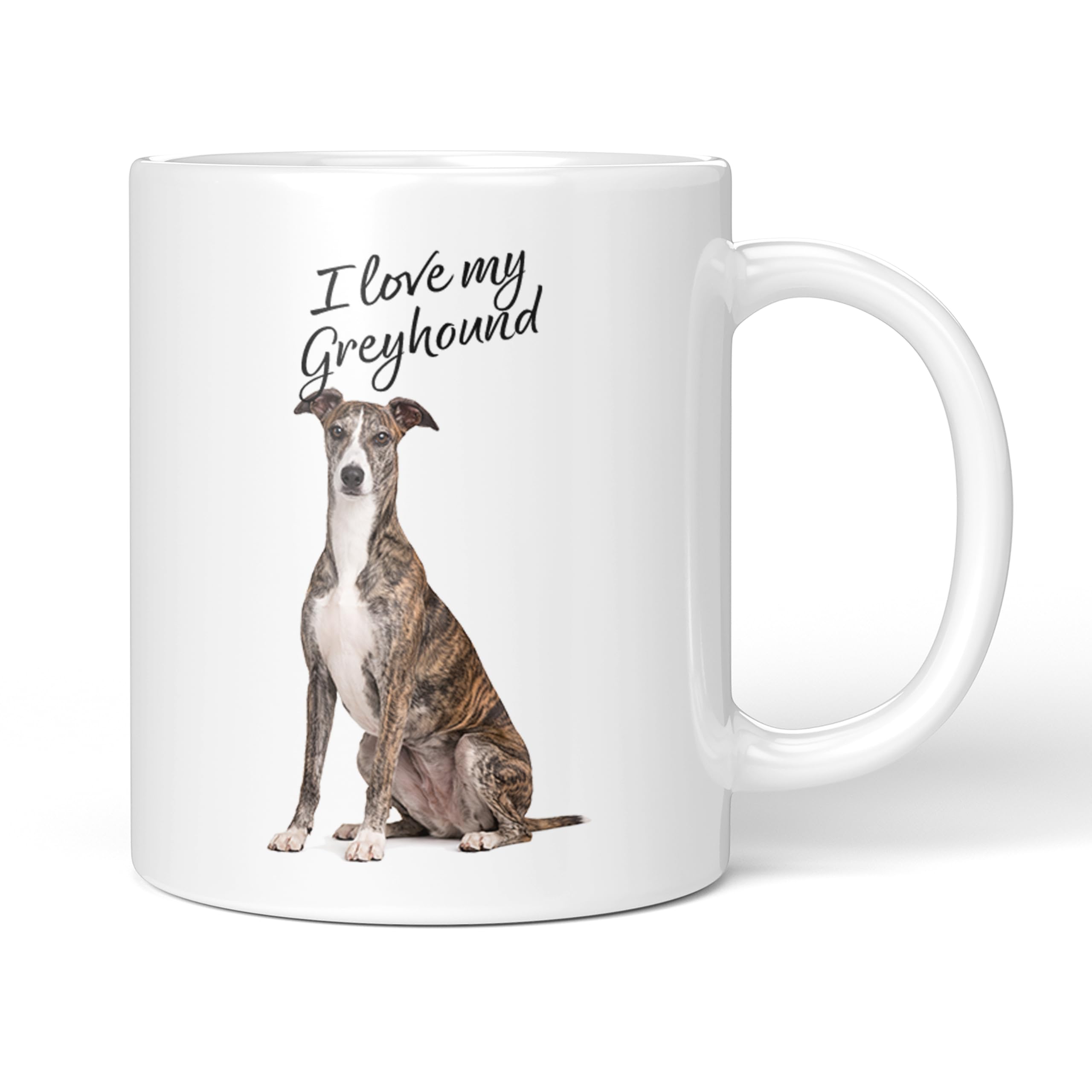 Party People Greyhound Mug - 11oz Ceramic Coffee or Tea Cup for Dog Lovers, Christmas, Birthday, Secret Santa, Mother’s Day or Father’s Day Gift 0048