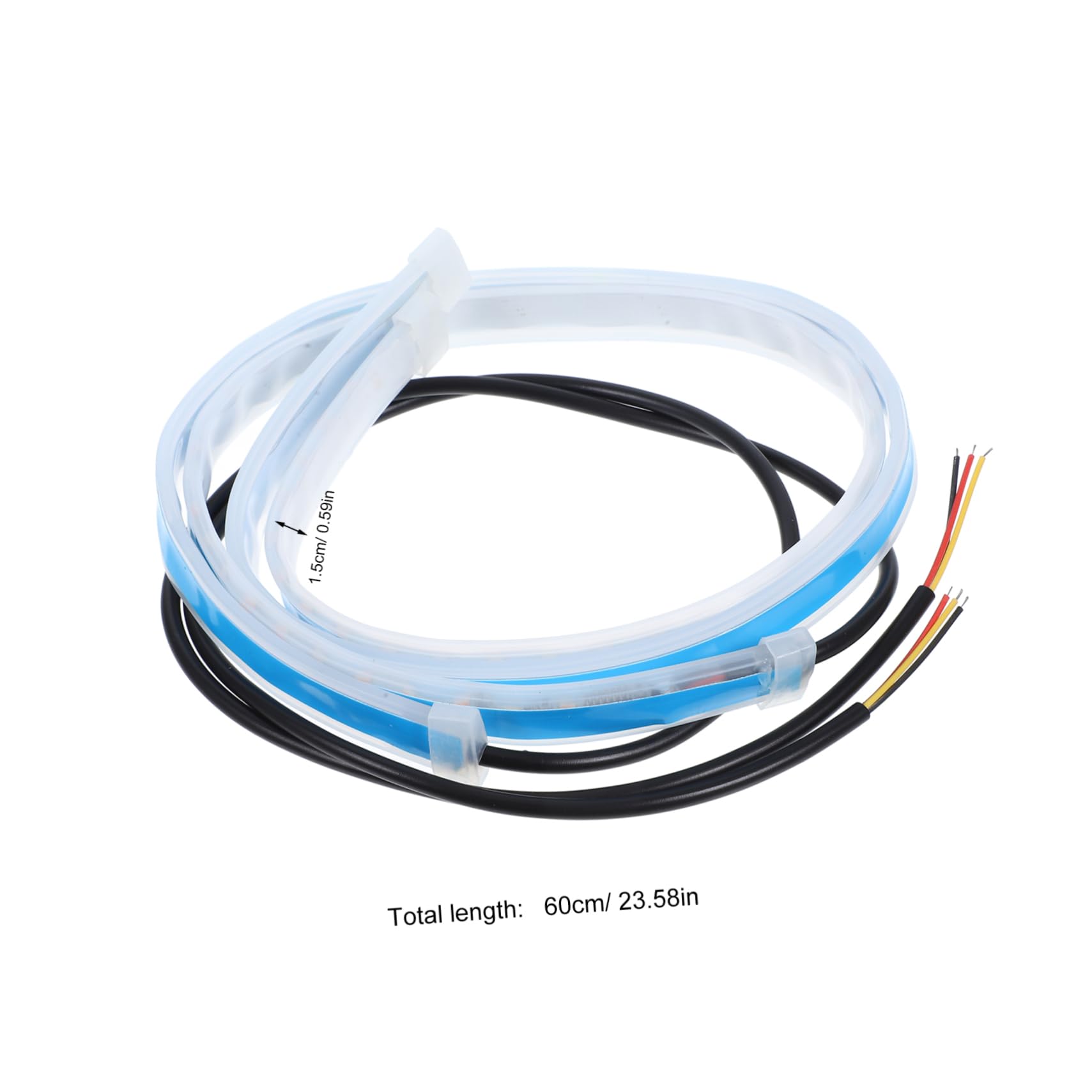 Cabilock 2pcs Car Hood Led Strip Lights Led Strip Lights Car Sleek Slim Design for Enhanced Visibility in Drl Turn Signal