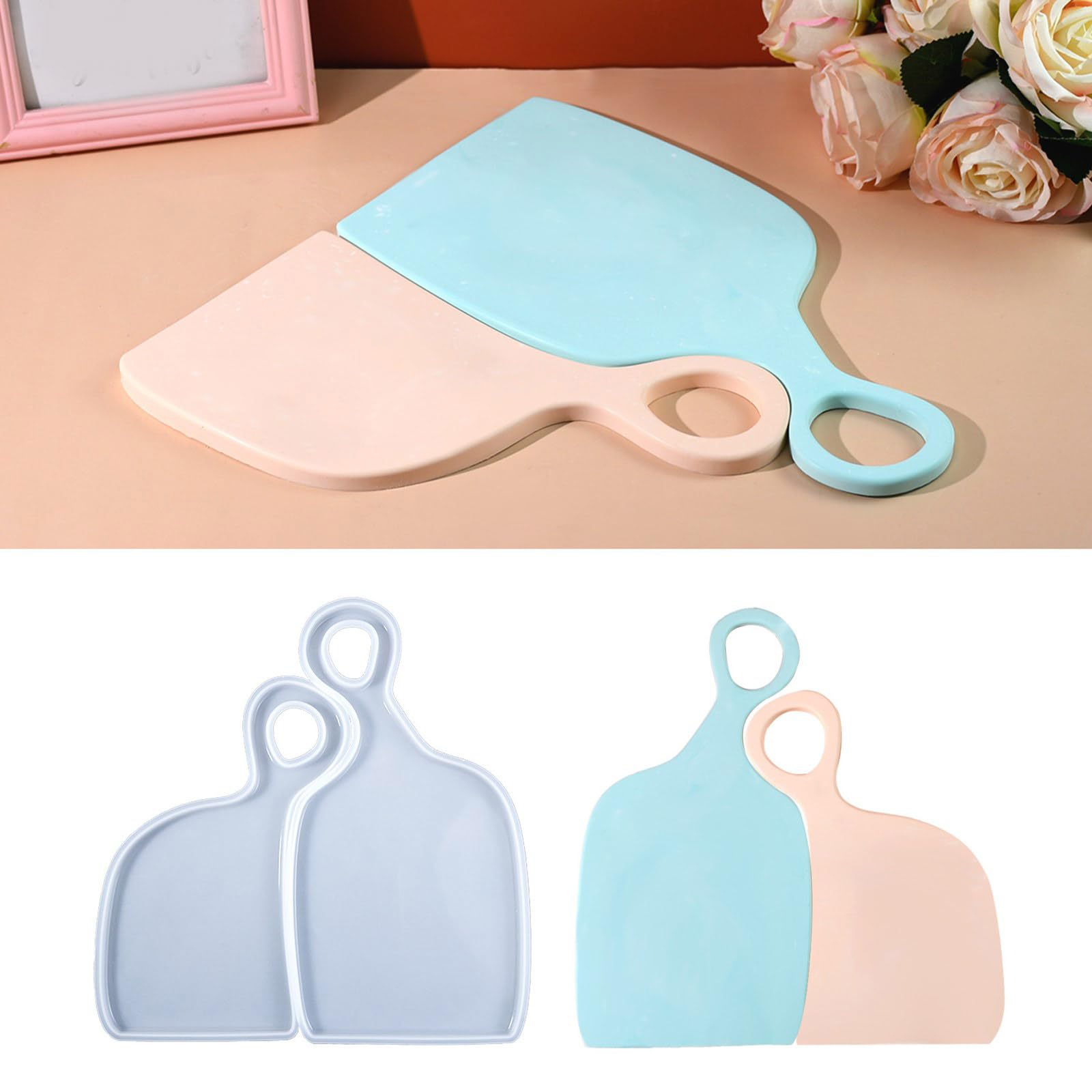 Stampo in silicone fatto a mano in resina epossidica per vassoio da portata per gioielli piastra di stoccaggio stampo per San Valentino decorazione domestica