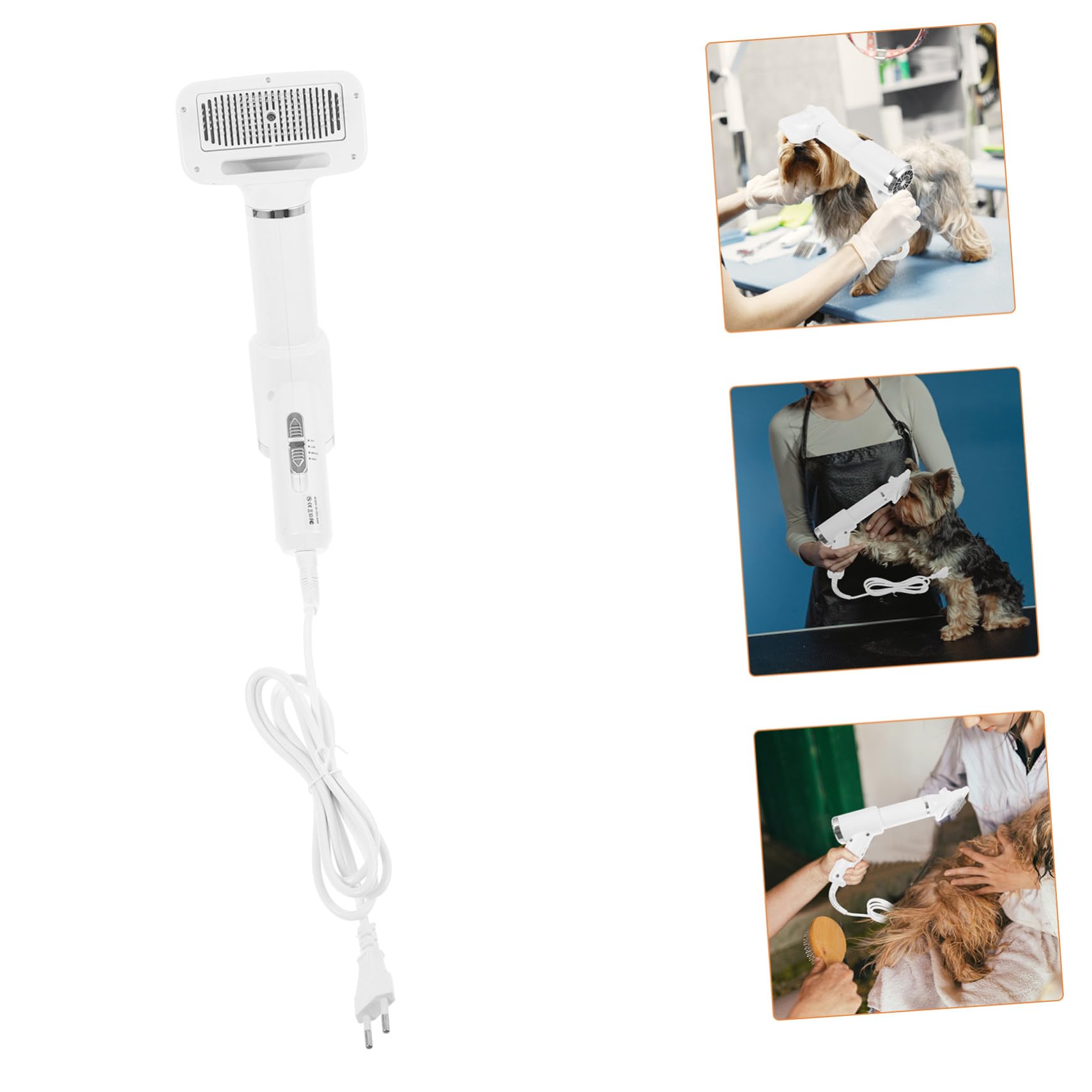 Sèche-cheveux Pour Animaux Brosse Séchoir à Poils De Chien Matériel Plastique Taille Compacte Usage Toilettage Chiens Et Chats Particuliers