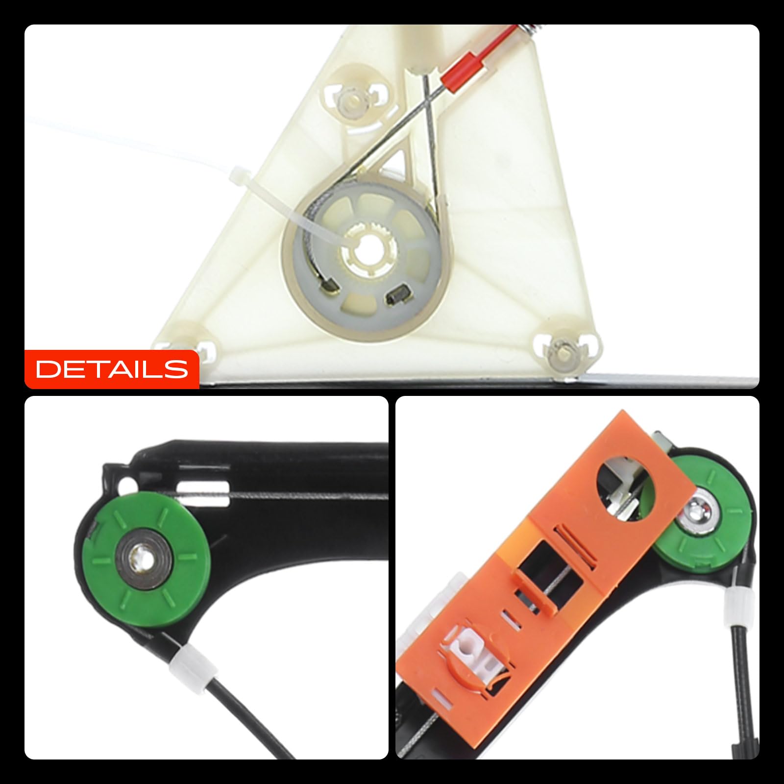 Frankberg Alzacristallo senza motore anteriore destro 8P3837462A | senza motore, davanti, Giusto, 8P3837462A; Compatibile con: A3 8P1
