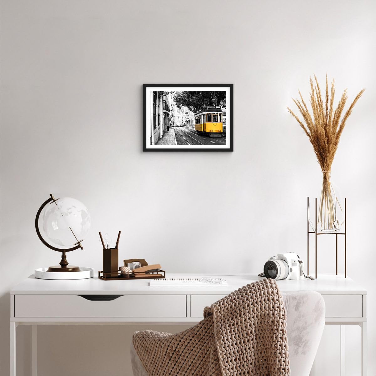 Poster Art Déco 70x50cm, Image Rétro Tramway Architecture, ARTTOR, Neuf