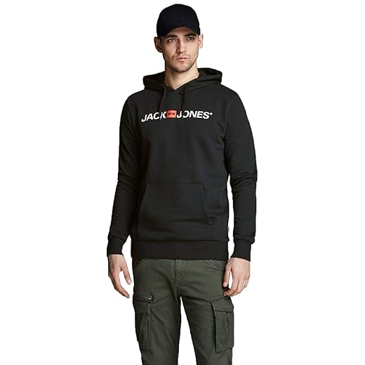 Jack &Amp; Jones Male Hoodie Logo