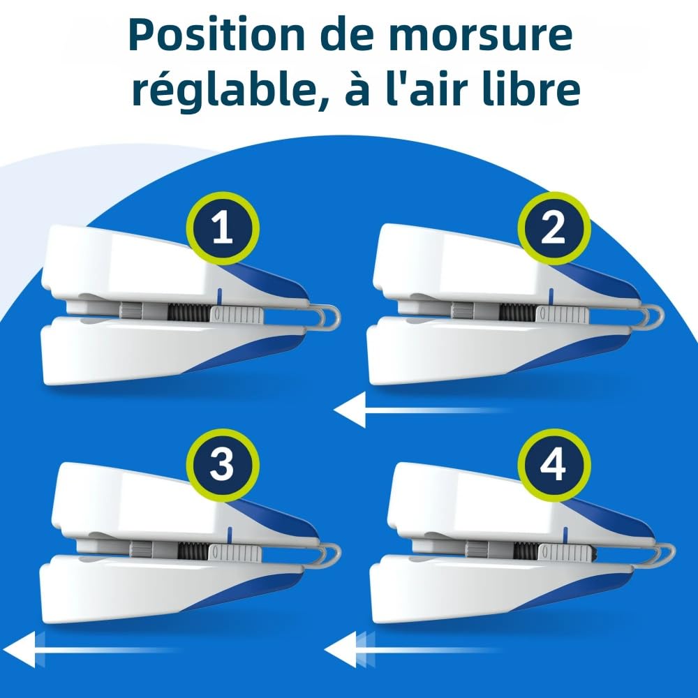 Silence dès la 1ère Nuit Dispositif anti-ronflement pour Hommes et Femmes dents améliore la respiration pendant,Compact et léger, il peut être transporté avec vous.