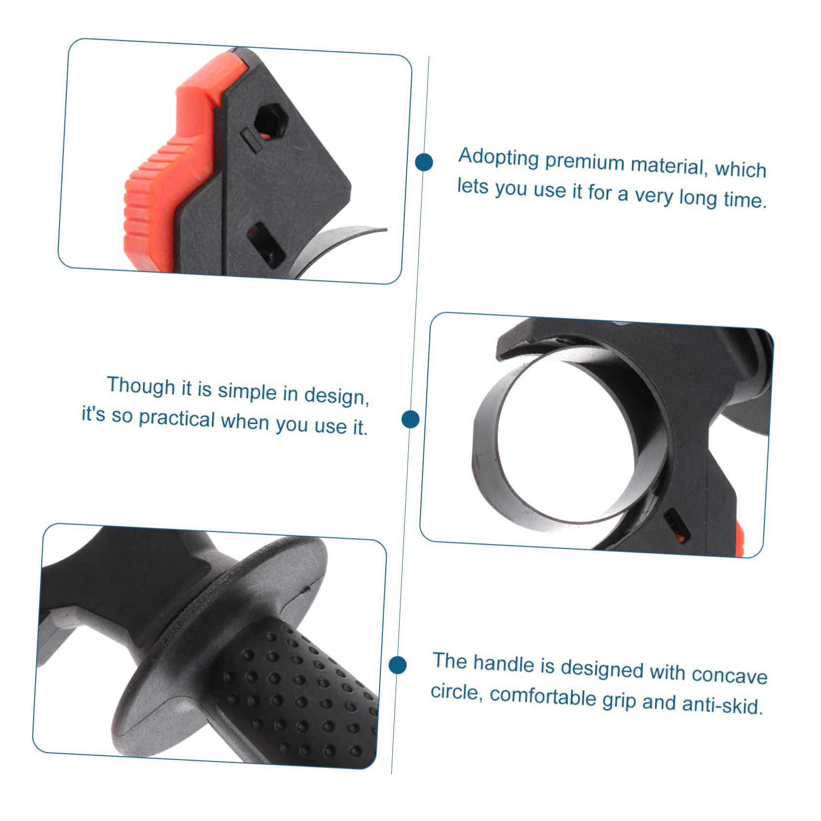 HOLIDYOYO 2pcs Electric Hammer Handle Replacement Rotary Hammer Drill Accessories Comfortable Grip and Lightweight Design