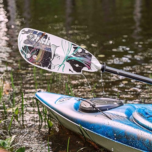 Image of Pelican Symbiosa Kayak Paddle - Adjustable Fiberglass Shaft with Nylon Blades - Lightweight - 90.5in 240cm to 98.5in 250cm