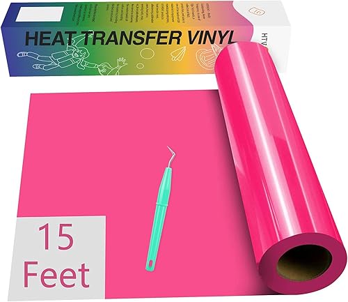 Miniatura 19 de HTVRONT Paquete de 8 vinilos de transferencia de calor HTV de 12 pulgadas x 3 pies para camisetas, vinilo para planchar con 8 colores surtidos