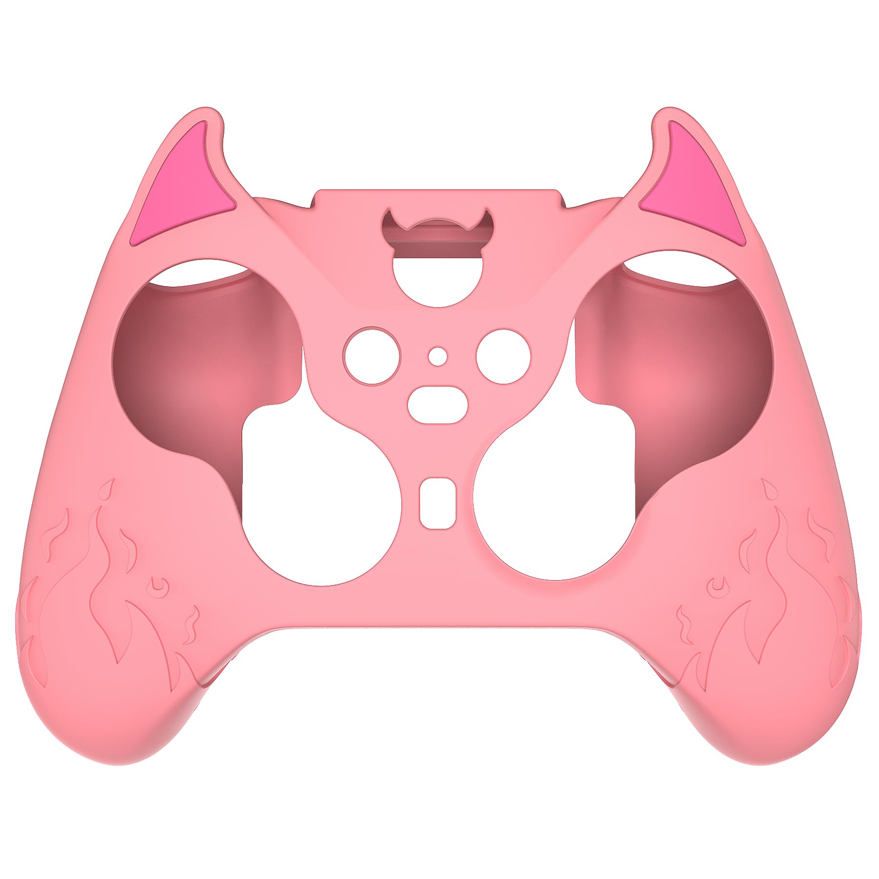 playvital Cover per Xbox Elite Series 2 Controller, Custodia Silicone Protettiva Antiscivolo Copri Analogici per Xbox Elite Series 2 Core Wireless Joystick, Demone Carino-Rosa
