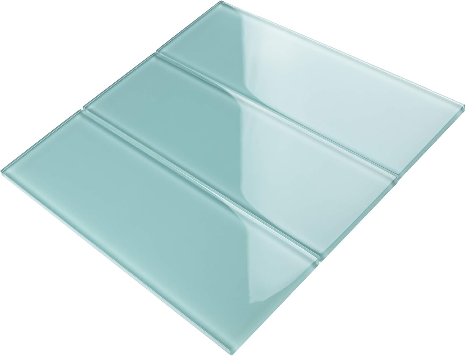 Amazon Com Tile Generation Tcsbg 10 4x12 Blue Green Glass Subway Tile Kitchen And Bathroom Backsplash Tile Wall Tile 1box 10sqt Home Improvement