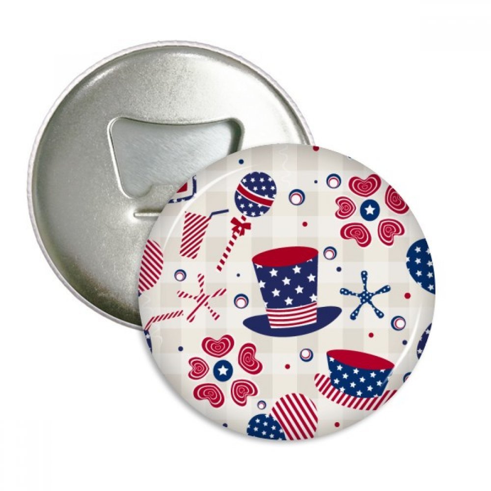 Ouvre-bouteille aimants pour réfrigérateur et pins badge USA