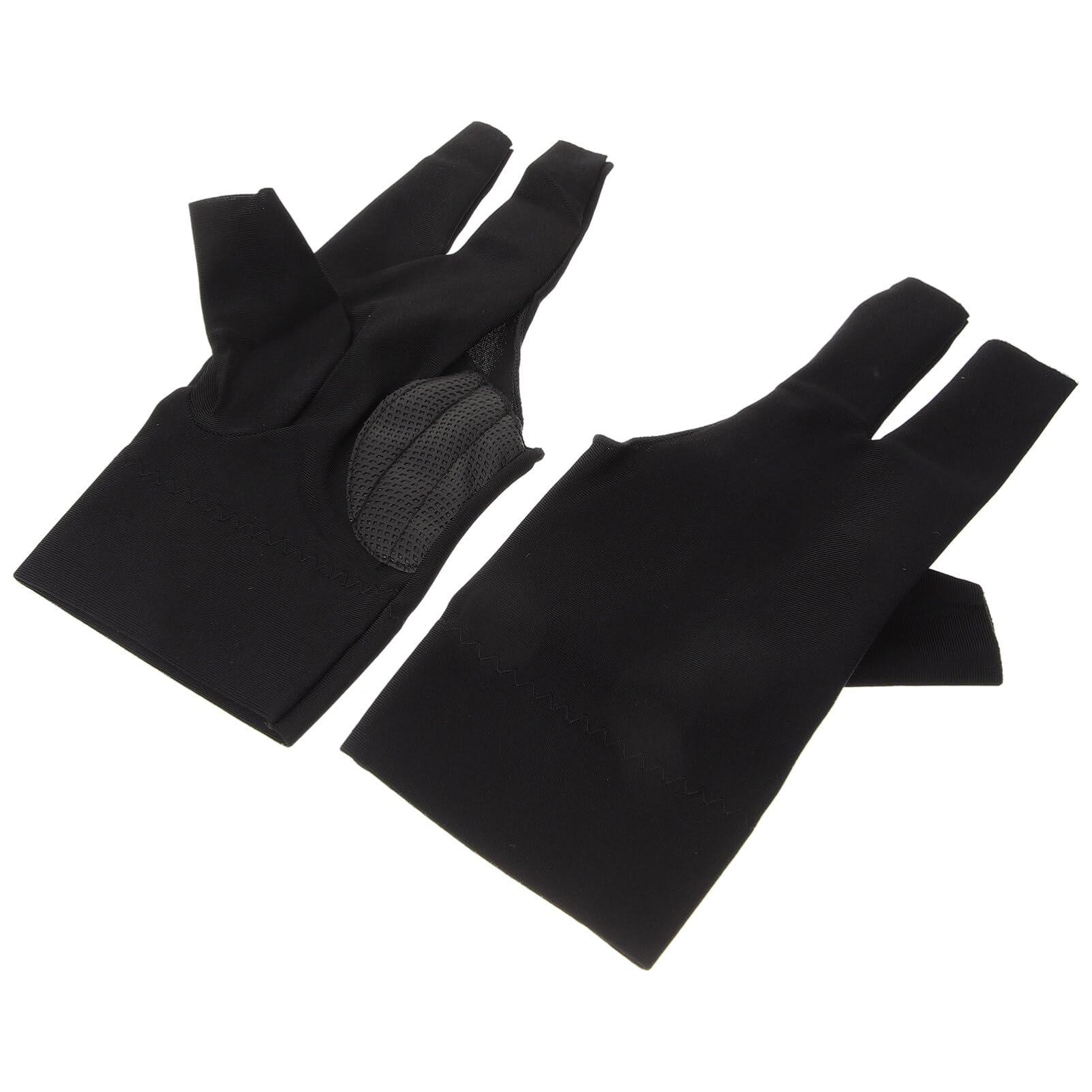 Sosoport 2pcs Protective Billiard Gloves Comfortable Elastic Snooker Gloves for Men Women Reusable Three-Finger Design Breathable Pool Accessories for Billiards and Snooker Sports