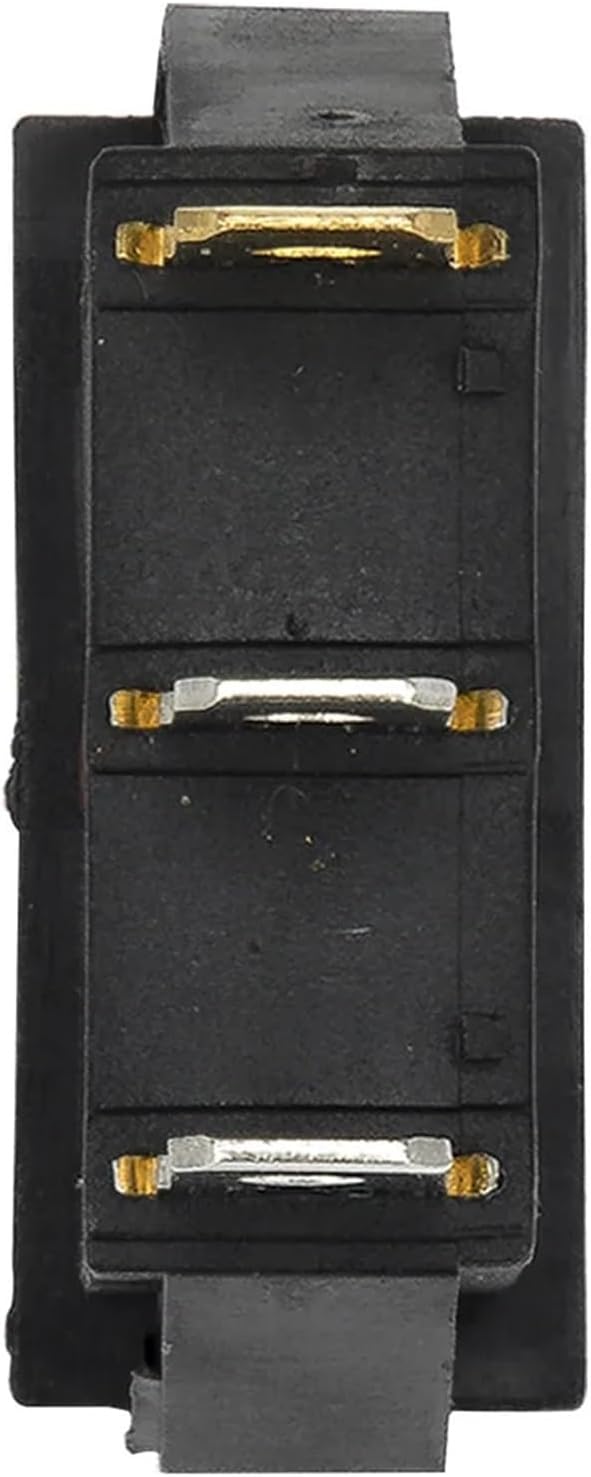 50pcs / lot KCD3-102N perforate 26 x 11 mm 3 pin ON - ON Boat Rocker Switch Power with 220V Light(Rojo)