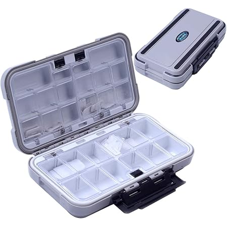 Amazon J T タックルボックス フック収納ケース フィッシュフックベイトストレージボックス ケース 釣り針ホルダー 仕掛け 釣り針 オモリ ウキ ゴム サルカン J T タックルボックス