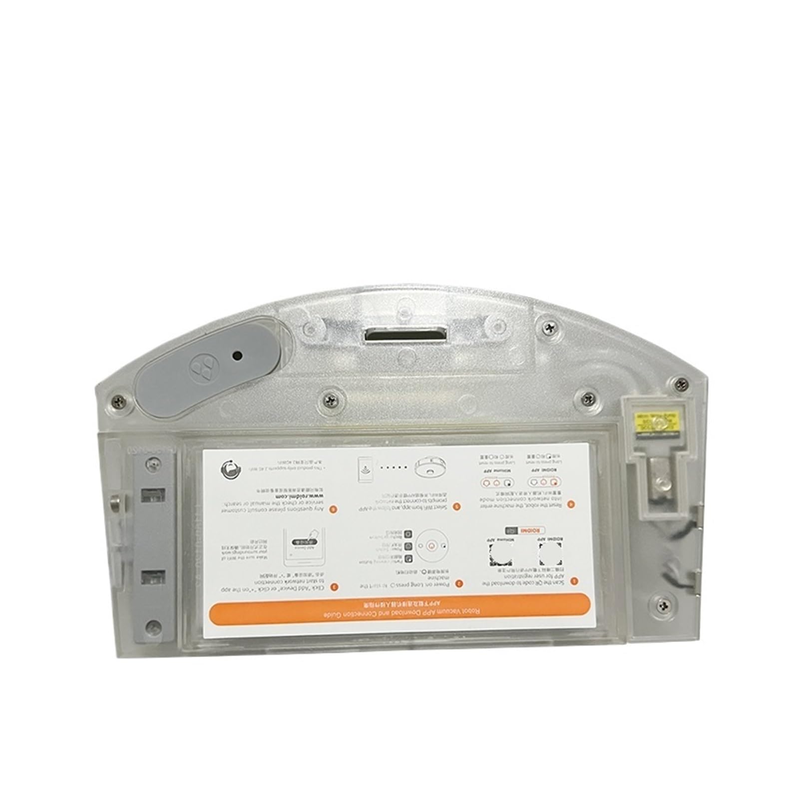Reemplazo, Compatible con Roidmi, Eve Plus Robot Aspirador Barredora Accesorios Eléctricos 2 En 1 Depósito De Polvo Tanque De Agua Filtro Piezas Cubo De Basura(As The Picture)
