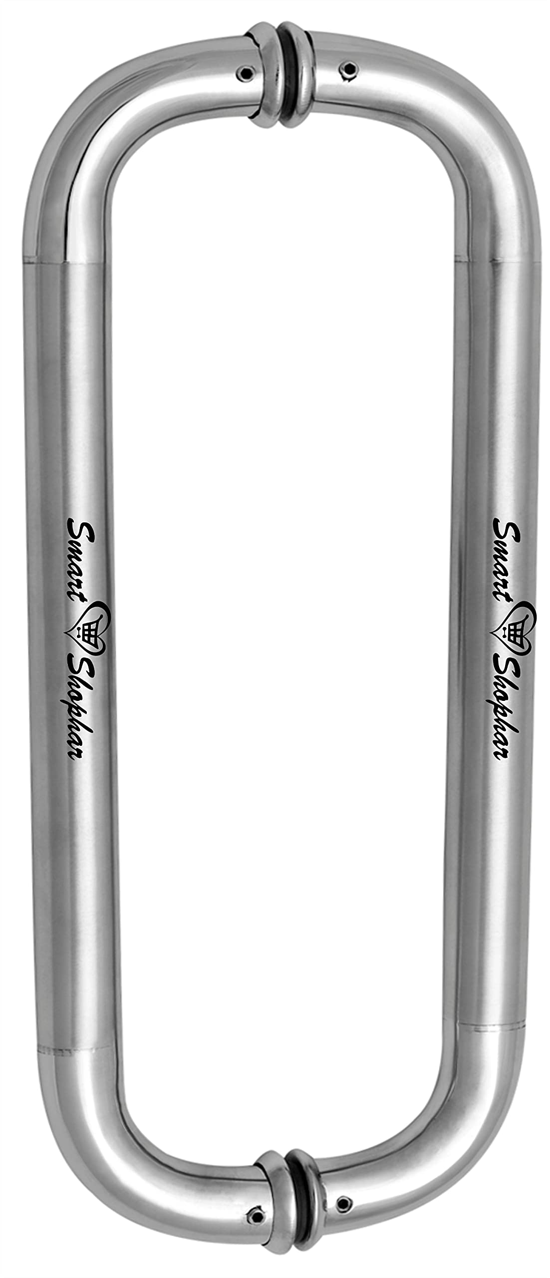 SMART SHOPHAR Stainless Steel Bocaro Glass Pipe Handle 8 Inches Silver, Set of 1 (2 Pieces) / Sleek and Modern Design/Simplified Installation/Suitable for Glass Doors/Mounting Hardware (B084QJFK5P) Amazon Price History, Amazon Price Tracker