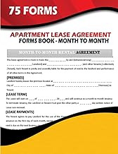 Apartment Lease Rental Agreement Forms Book Month to Month: 75 Forms | Tenancy Lese Agreement Forms Book For Rental Property
