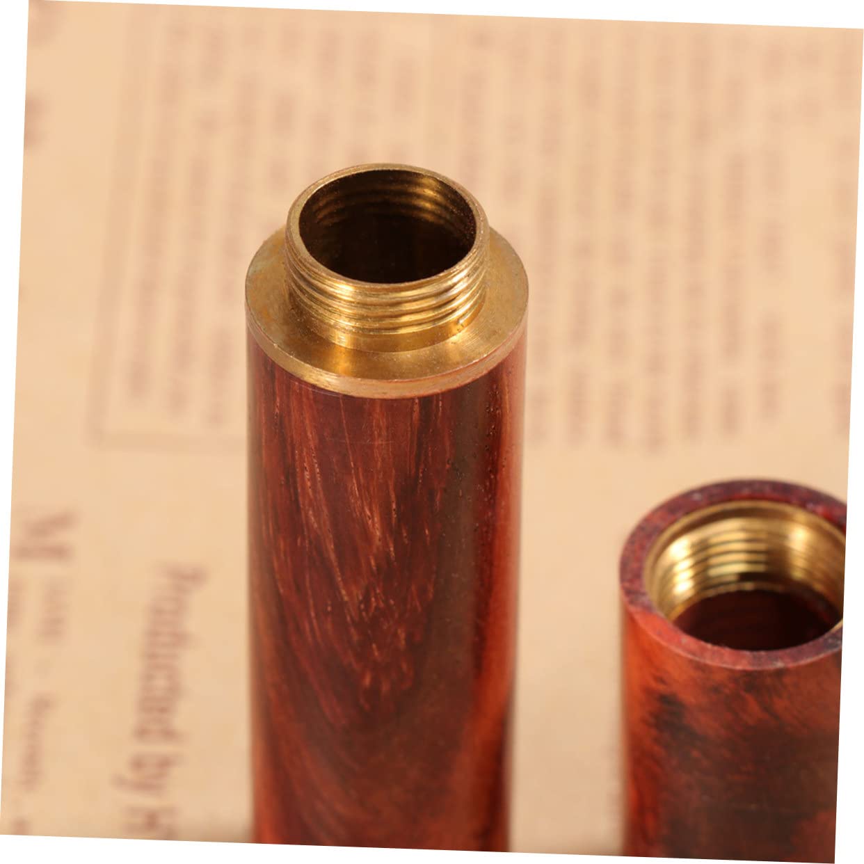 FUNOMOCYA 2 Pcs Toothpick Container Portable Toothpick Holder Dispenser Round Toothpick Portable Toothpick Organizer Toothpick Dispenser Mini Toothpick Holder Rosewood Toothpick Case