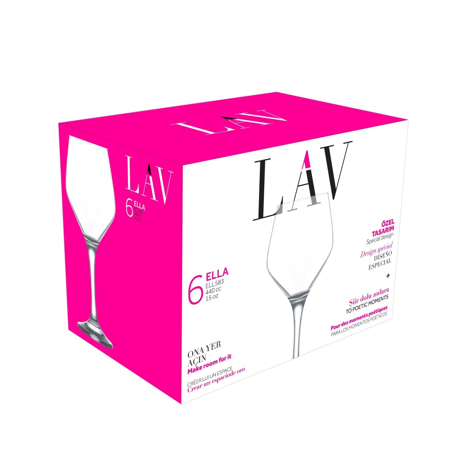 LAV Bardak Seti 450 ml (6 Adet)
