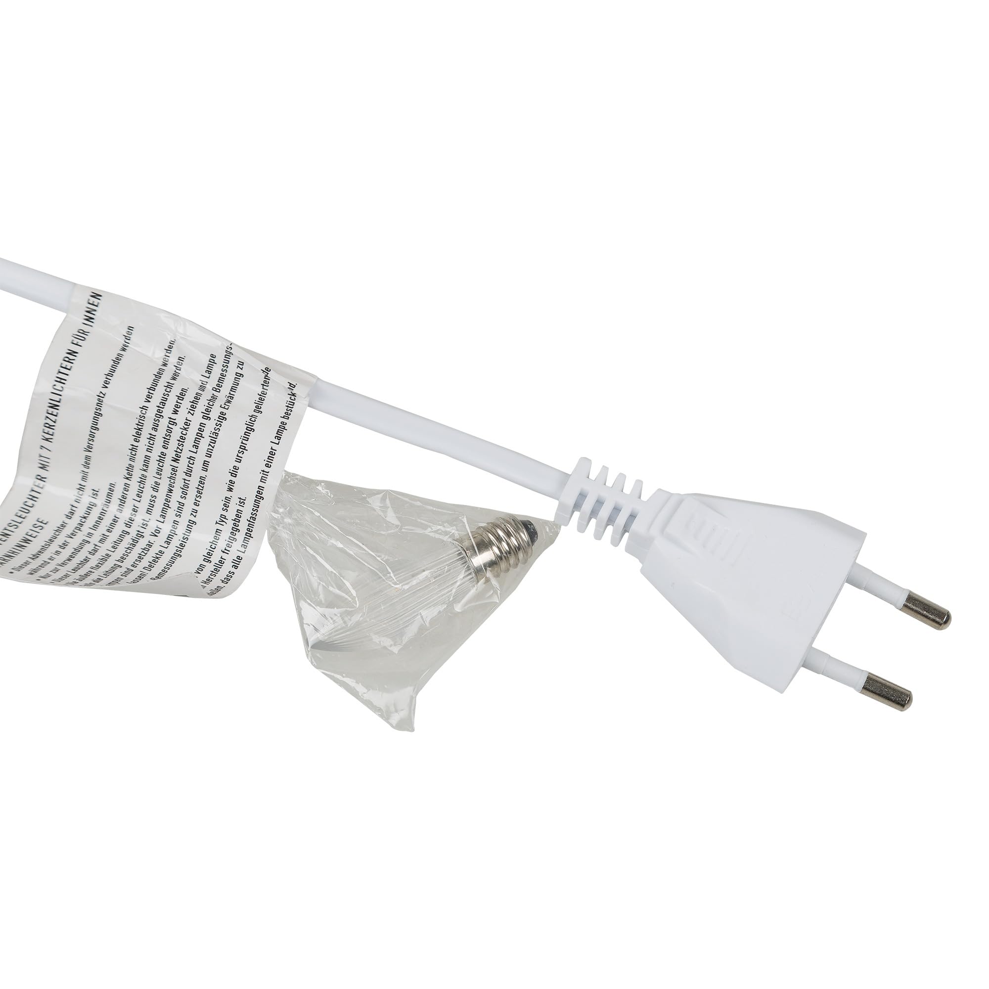 Idena 8582088 – świecznik adwentowy LED z drewna w kolorze naturalnym z 7 lampkami LED w kolorze ciepłej bieli, świecznik z zapasową lampą i przełącznikiem, dekoracja bożonarodzeniowa do wnętrz