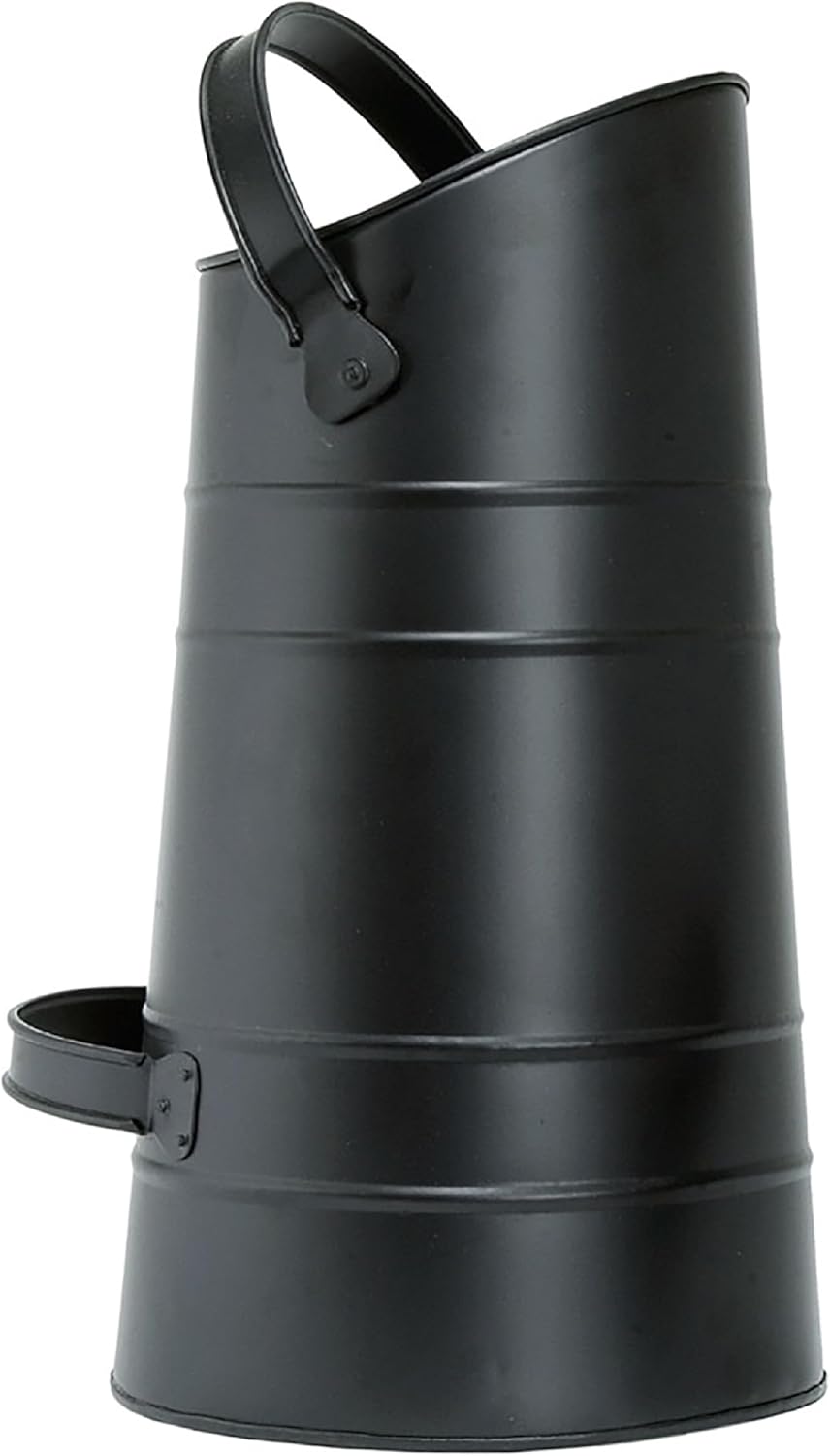 Minuteman International Black Pellet Scuttle w/Handle
