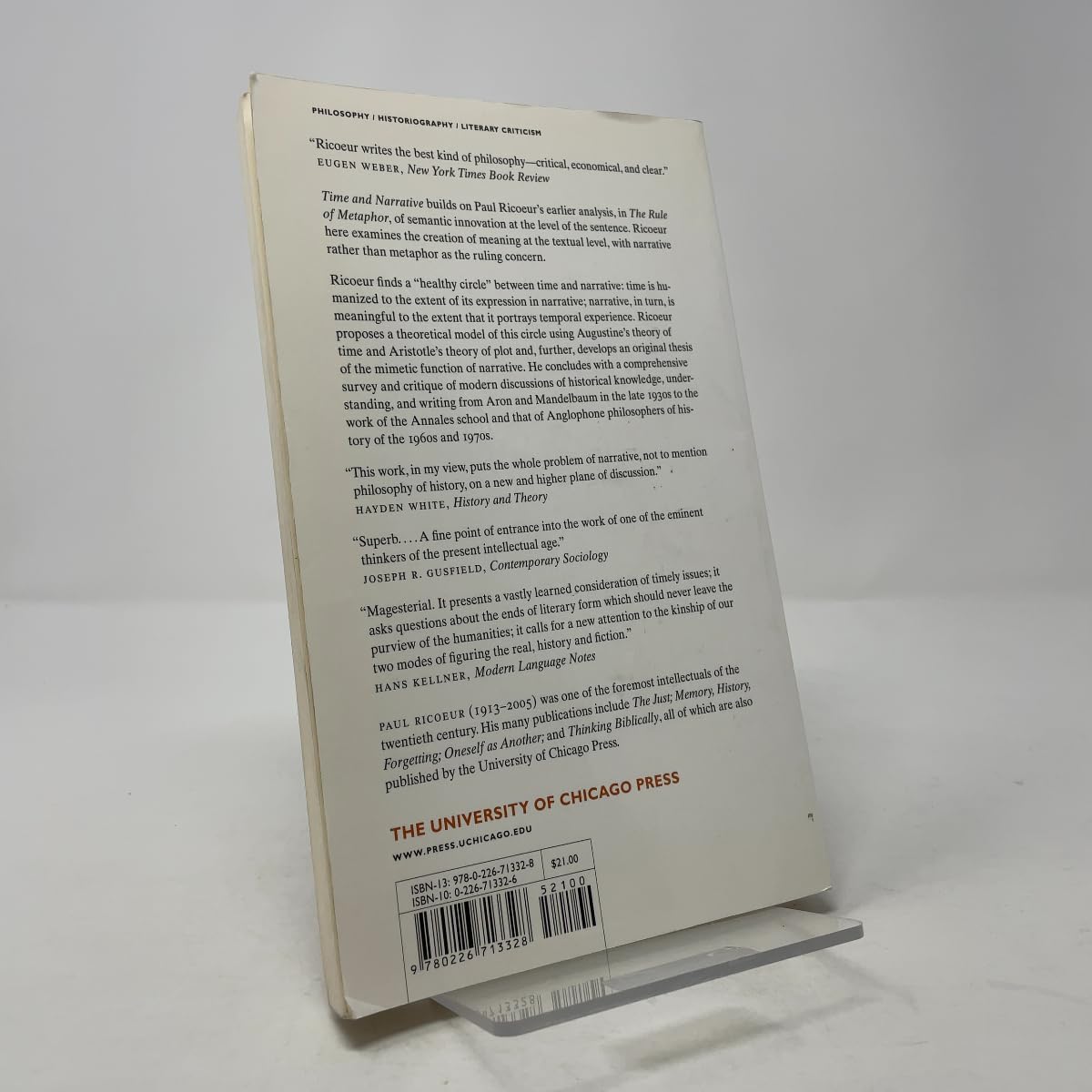 Time and Narrative, Volume 1: 001