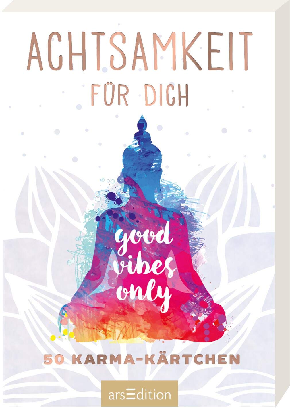 Achtsamkeitskrtchen: Achtsamkeit fr dich - 50 Karma-Krtchen: Schn gestaltete Achtsamkeitskarten in Geschenkbox zur Stressbewltigung im Alltag, Spielkartenformat