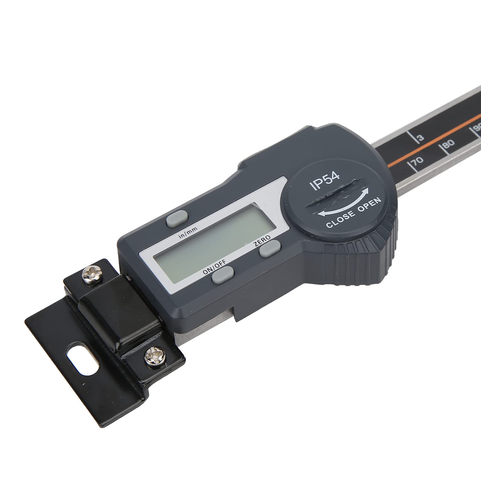 Calibrador Vernier digital Herramienta de medición de precisión de 0 a 100 mm con pantalla LCD y salida de datos remota para torno y fresadora Material de aleación de aluminio