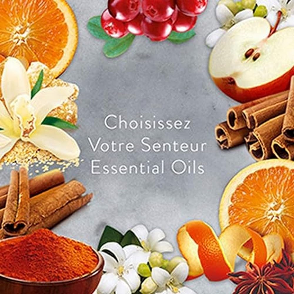 Bougie Parfumée Air Wick Huiles Essentielles Elixir Oriental - 105g - Désodorisant Maison Aux Notes D'Agrumes Et Épices