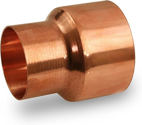 SUPPLYGIANT 1 Inch x 1/2 Inch Copper Coupling Reducer, 1" x 1/2" Copper Pipe Pre