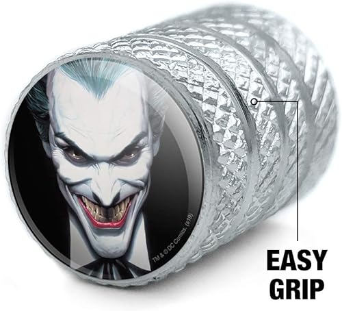Miniatura 9 de Batman Alex Ross Joker Head - Tapones de válvula de aluminio