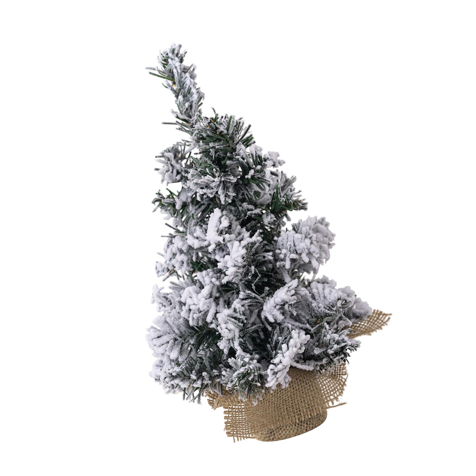 carotoe Snow Christmas Tree Tabletop Decors Seasonal Snow Christmas Tree Ornament Delicate Display Decoration Tabletop Decors