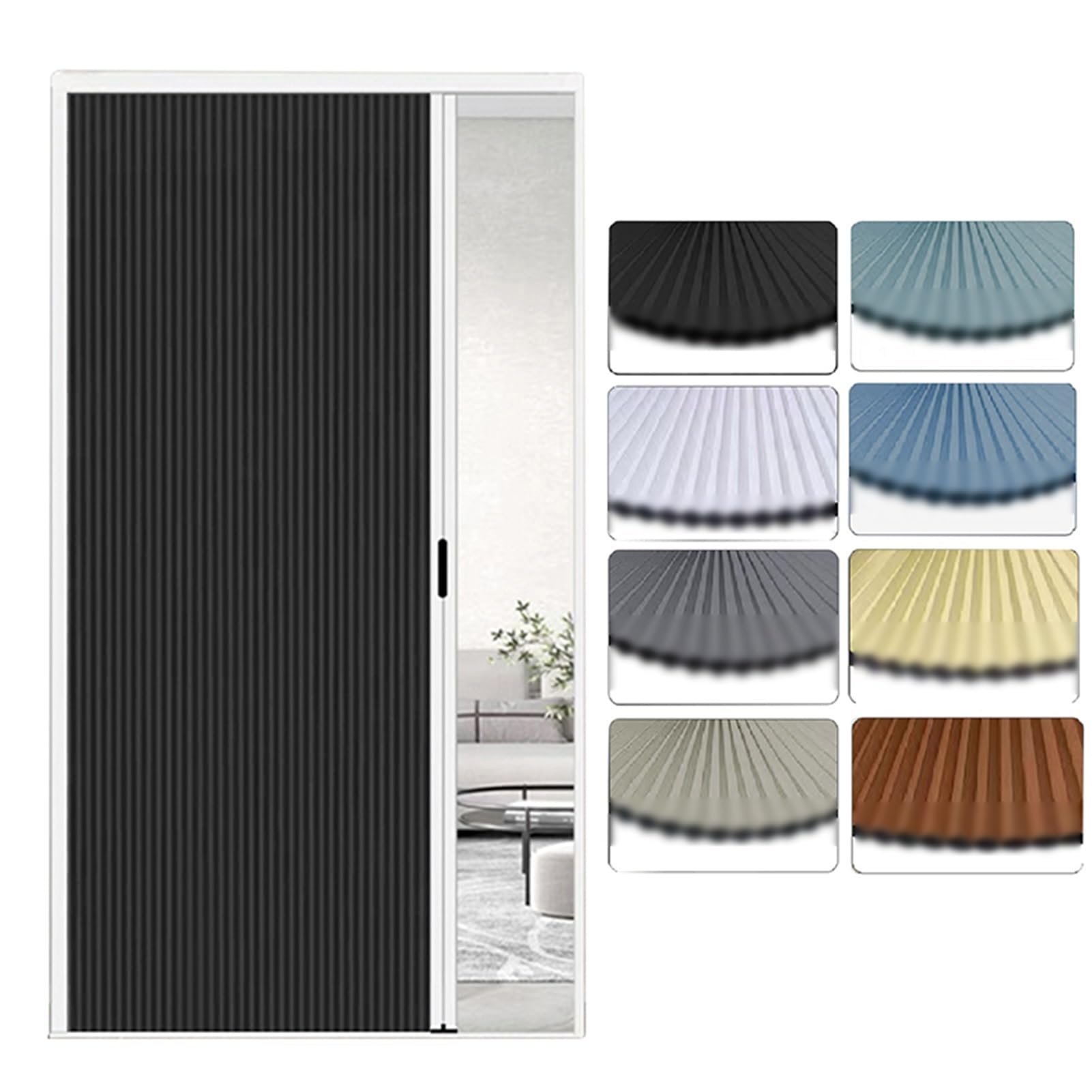 Puertas Correderas Personalizada, Diseño Plegable Que Ahorra Espacio Con Manija, Puerta Tipo Concertina Invisible Para Puerta De Dormitorio Y Armario