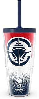 NBA Los Angeles Clippers - Defend Made in USA Double Walled Insulated Tumbler Travel Cup Keeps Drinks Cold & Hot, 24oz with Straw Lid, Classic