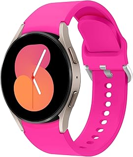 Apbands 20mm Band Compatible for Samsung Galaxy Watch 4 44mm 40mm/Galaxy Watch 4 Classic 42mm 46mm/Active/Galaxy Watch 3 41mm/Galaxy Watch 42mm, Soft Silicone Sport Strap for Active 2 40mm 44mm