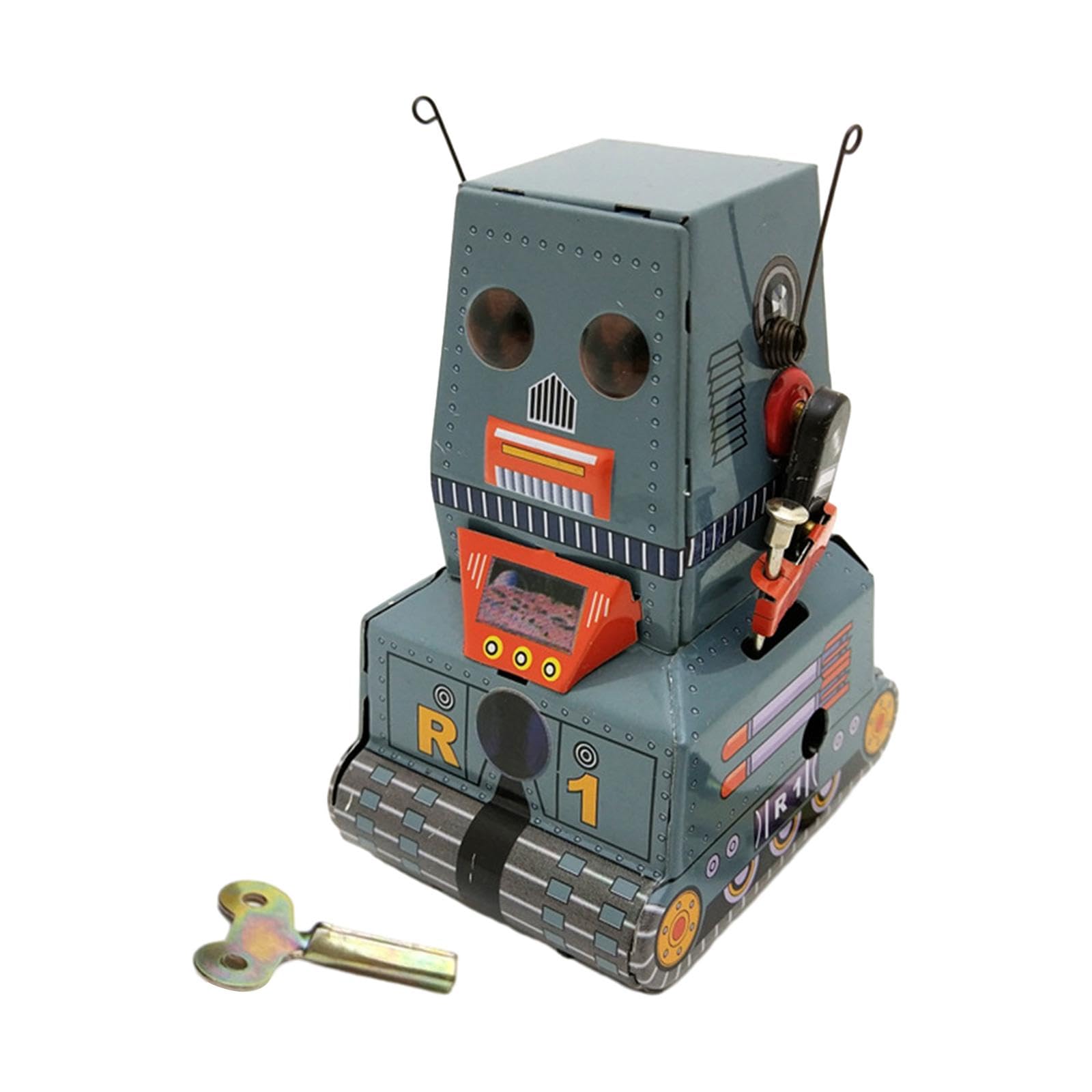 Amazon | ゼンマイロボットおもちゃ ヴィンテージ風 ブリキ製