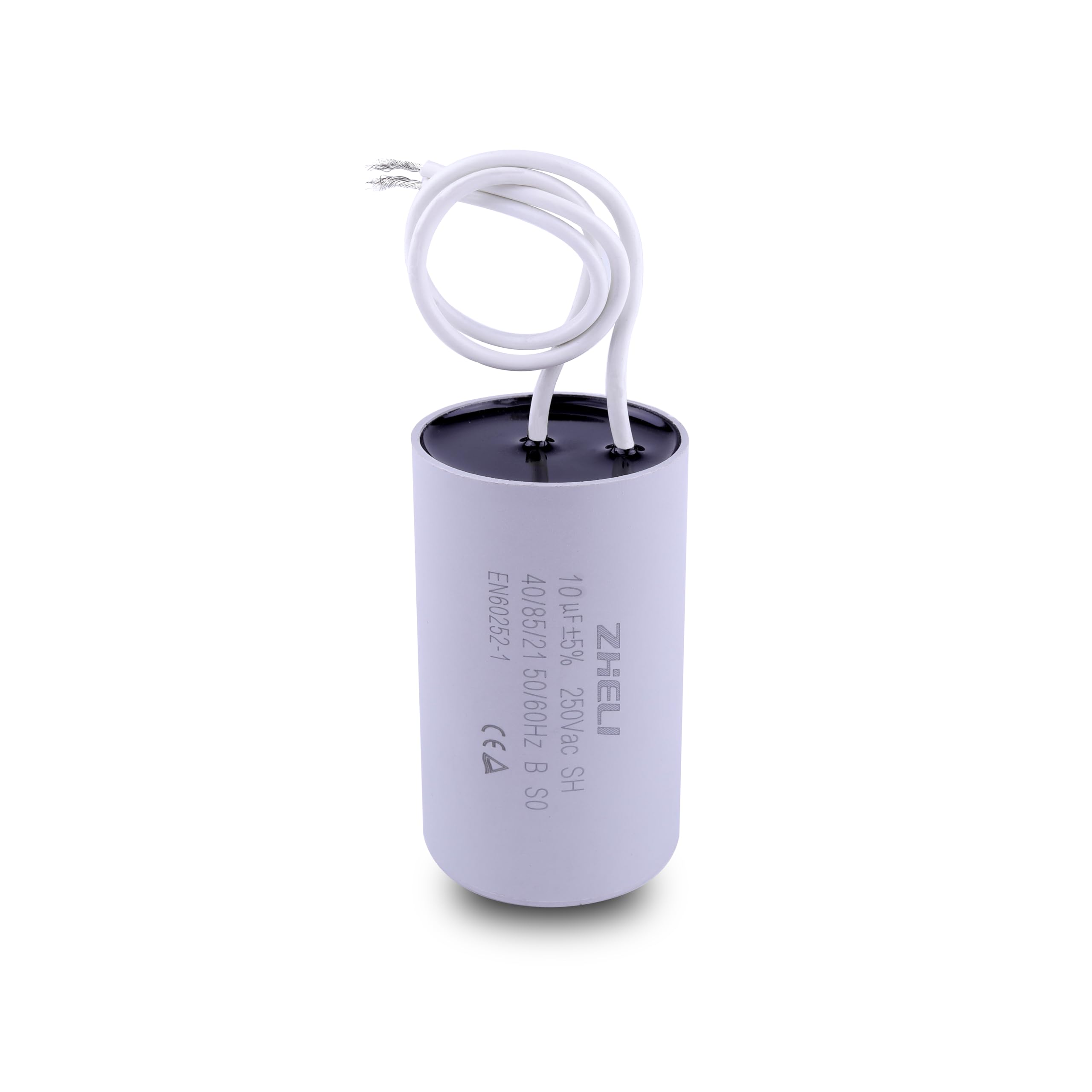 Condensateur CBB60 10uf ± 5% de fonctionnement du moteur MFD 110/125/250 VAC 50/60 Hz cylindrique 52 mm x 34 mm (10 uf)