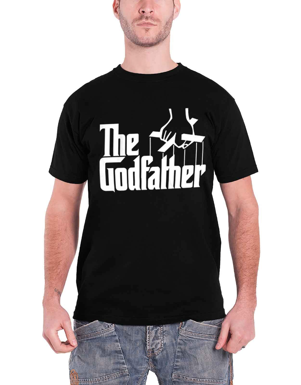 The Godfather Men's Black Officially Licensed Merchandise Logo T-Shirt (Black), X-Large
