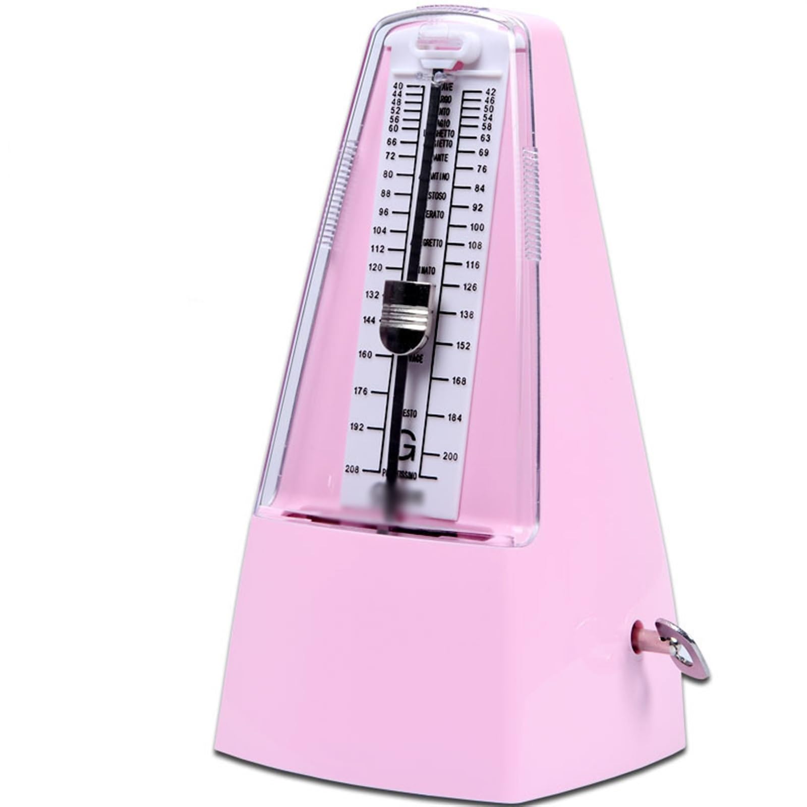 Mechaniczny metronom skrzypce akcesoria do gitary fortepianowej części zamienne do skrzypiec (Color : Pink)
