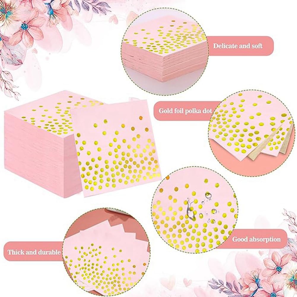 Deger 400 conteggio tovaglioli usa e getta rosa e tema compleanno decorazione per feste tovaglioli per cena di compleanno commemorativo matrimonio accessori per feste