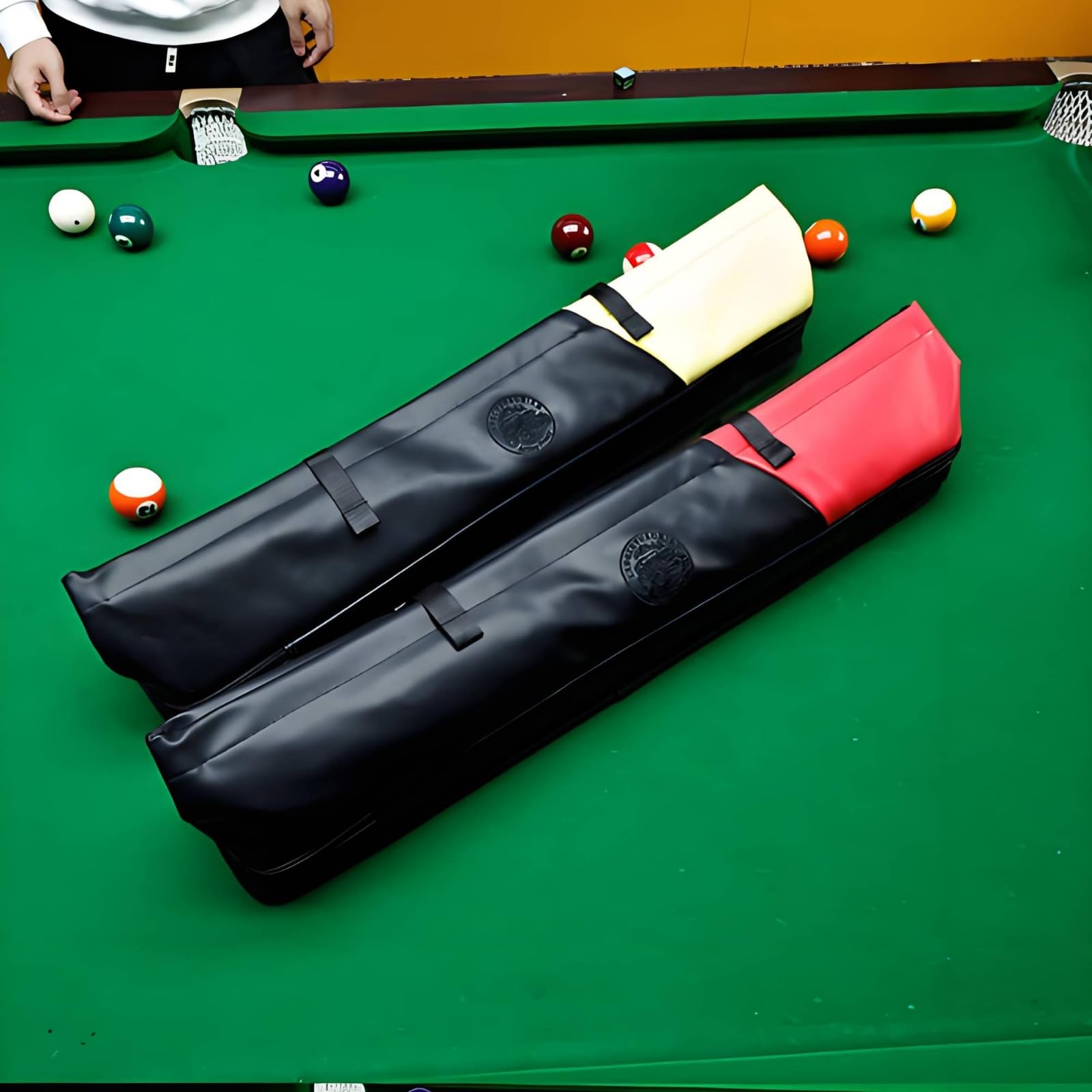 Borsa Stecche Pool Trasporto a Spalla Custodia Stecche Biliardo Scomparti Multipli Attrezzatura Sportiva per Torneo, Viaggio