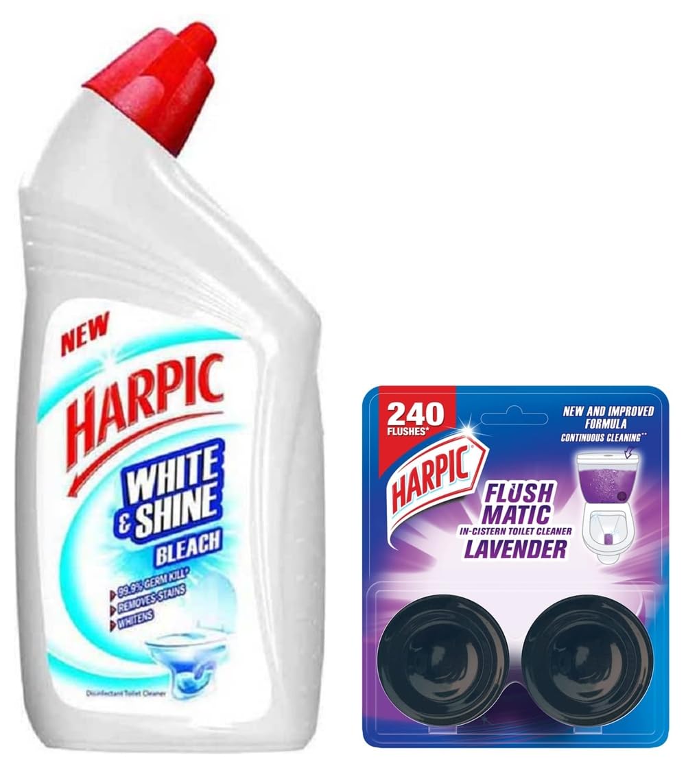 Harpic Flushmatic InCistern Toilet Cleaner Blocks, Lavender 100 g